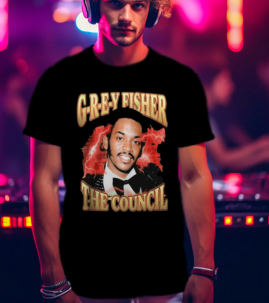 G REY Fisher The Council T-Shirt