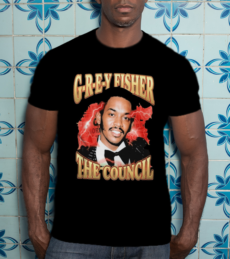 G REY Fisher The Council T-Shirt