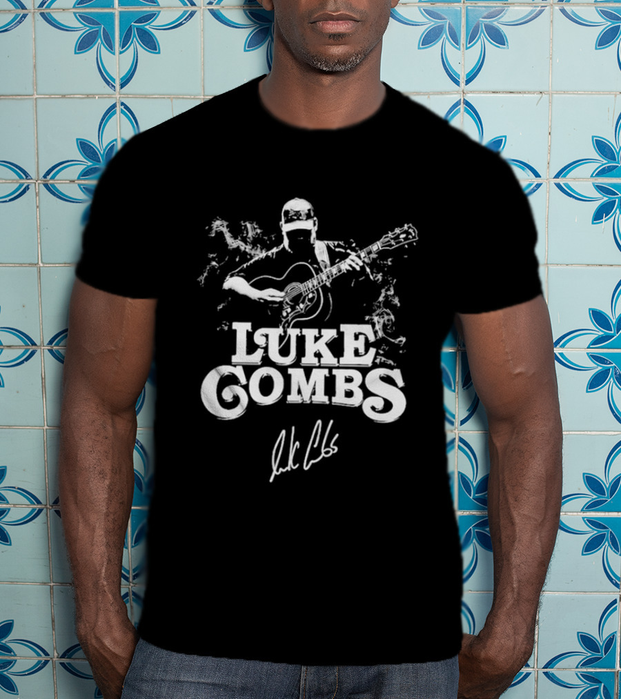 Luke Combs Acoustic Country Music Signature T-Shirt