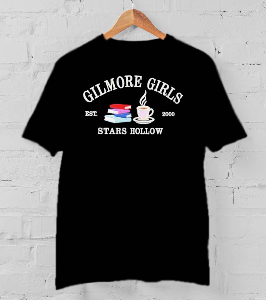 Gilmore Girls Stars Hollow Est 2000 Coffee And Books T-Shirt