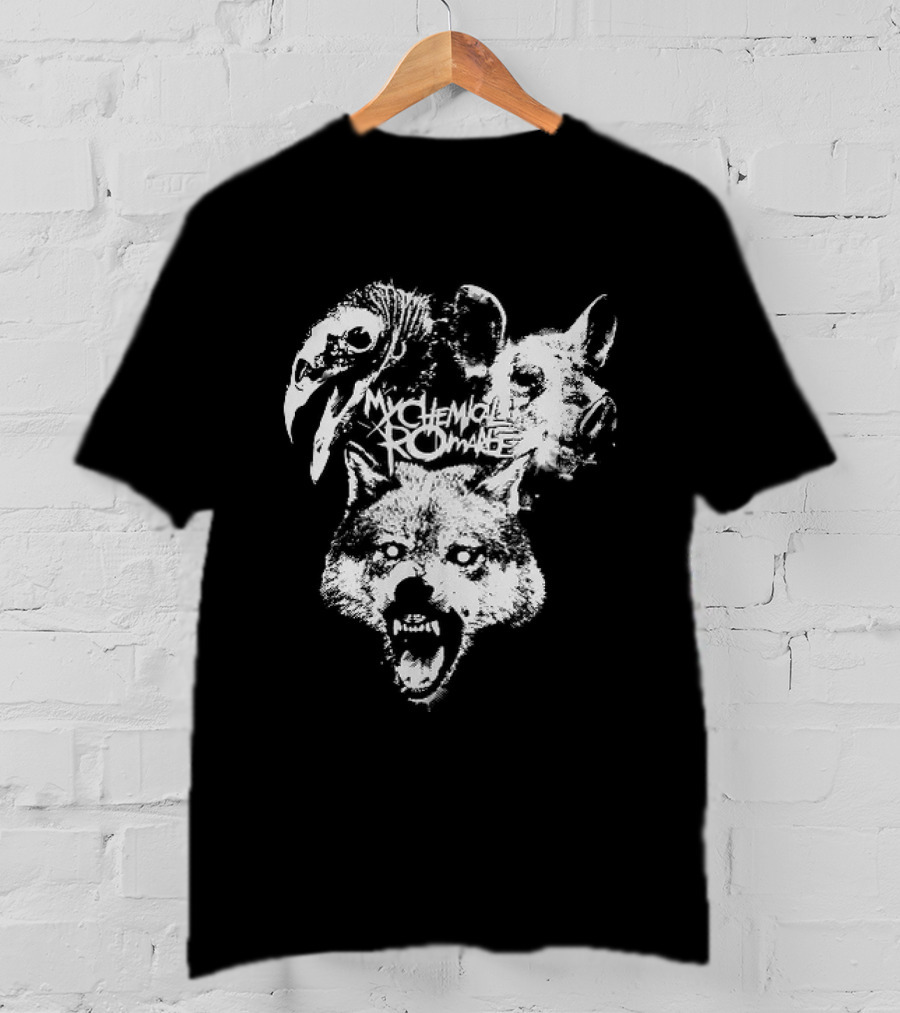 MCR Washington 2026 Tour Mask Animal Faces T-Shirt