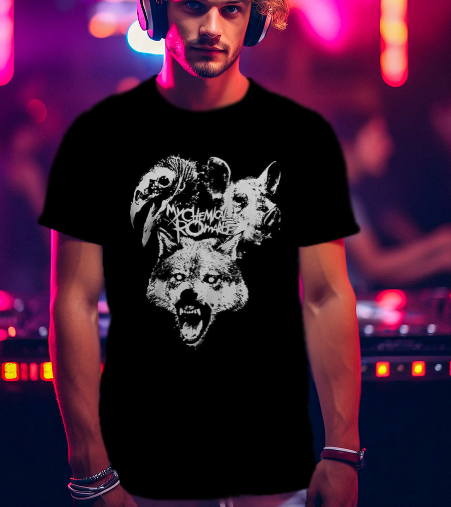 MCR Washington 2026 Tour Mask Animal Faces T-Shirt