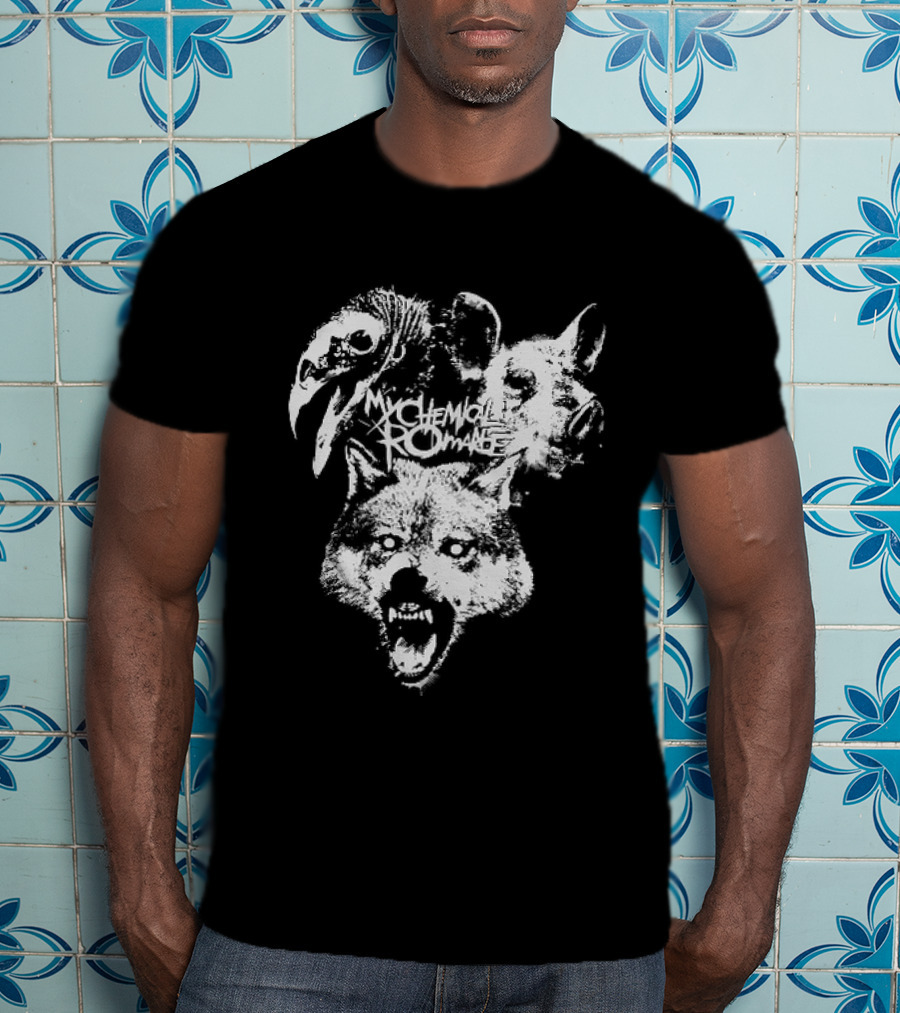 MCR Washington 2026 Tour Mask Animal Faces T-Shirt