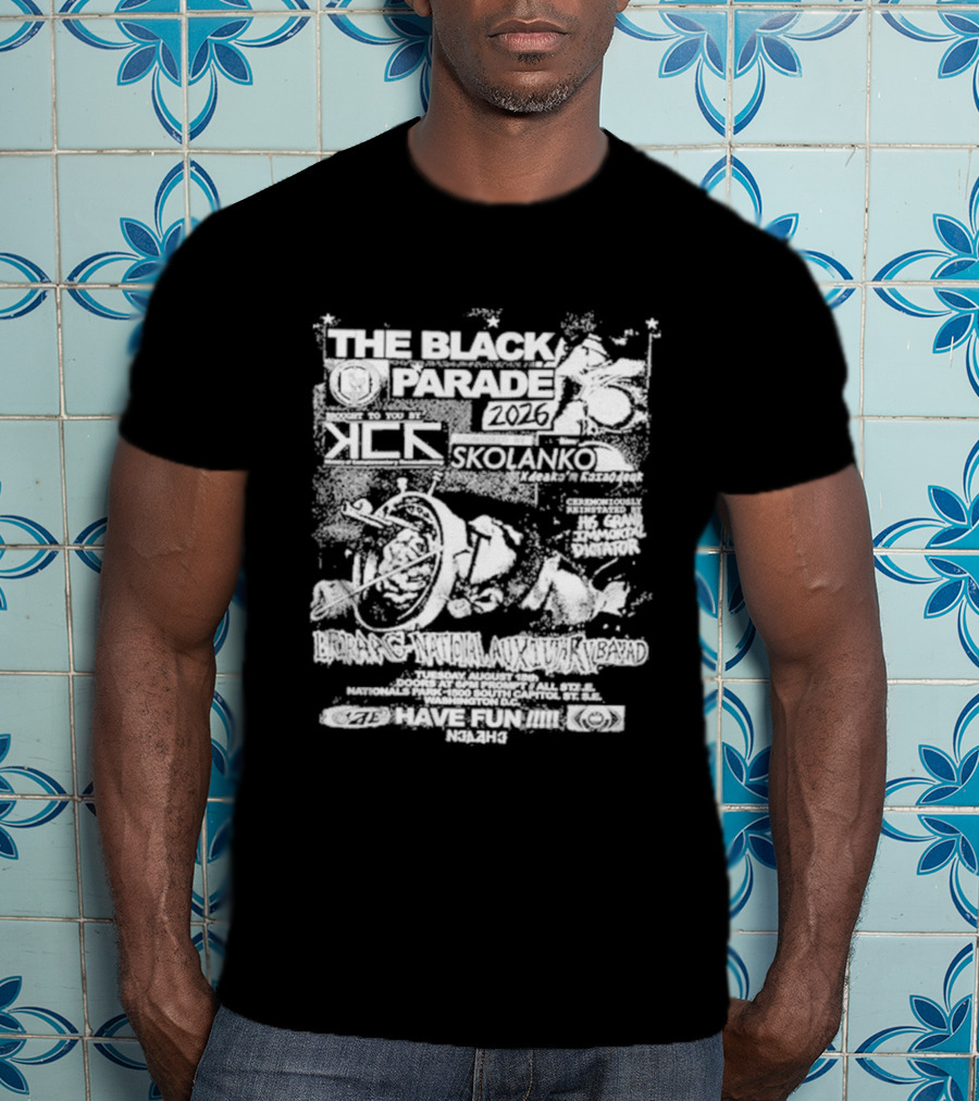 The Black Parade Washington DC August 18 2026 Concert Tour MCR T-Shirt
