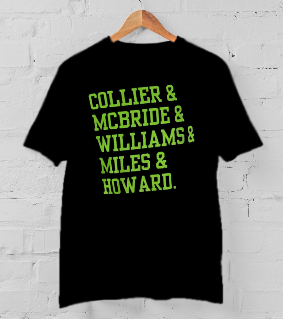 Collier McBride Williams Miles Howard Minnesota Lynx WNBA Players T-Shirt