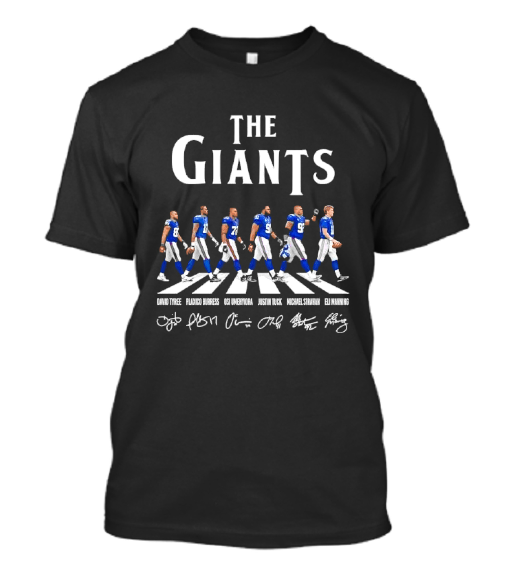 The Giants David Tyree Plaxico Burress Roster Richard Marshall John Smith Michael Bennett Williams T-Shirt