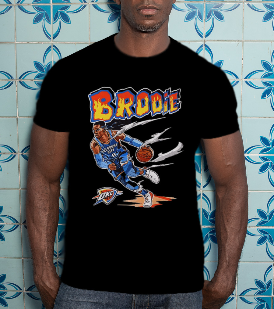 Brodie Russell Westbrook Oklahoma City Thunder OKC NBA Basketball T-Shirt