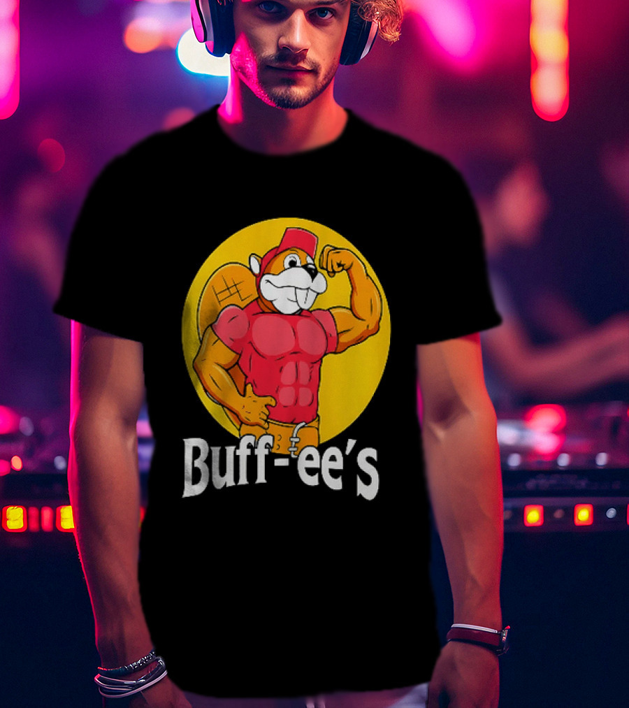 Buff Ee's Muscle Buc Ee's Beaver Fitness T-Shirt