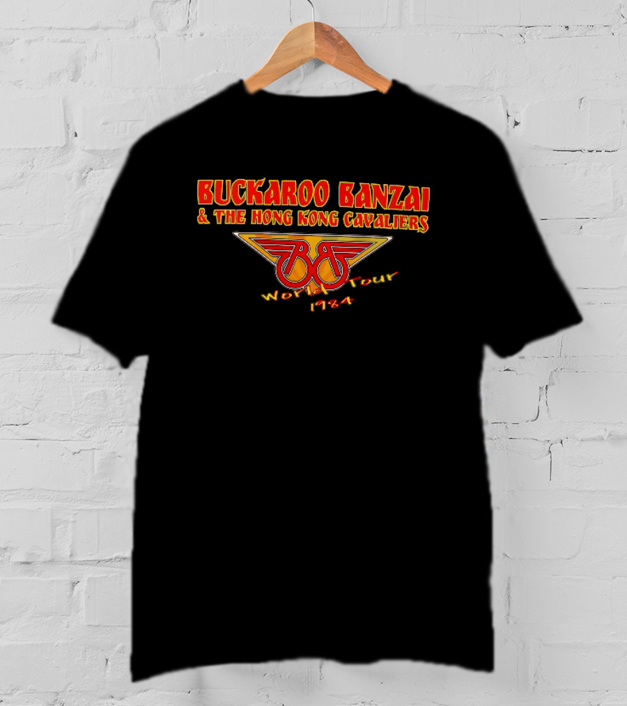 Buckaroo Banzai And The Hong Kong Cavaliers World Tour 1984 Retro BB Wings T-Shirt