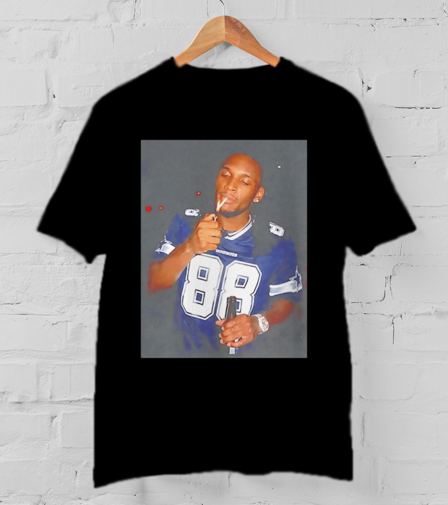 CeeDee Lamb Dallas Cowboys 88 Jersey Holding Beer Smoking T-Shirt