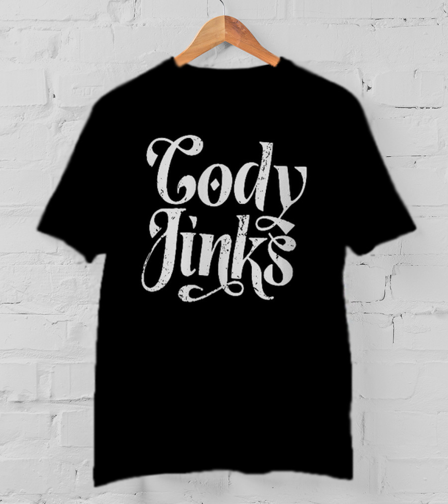 Cody Jinks Country Music Icon Bold White Script T-Shirt