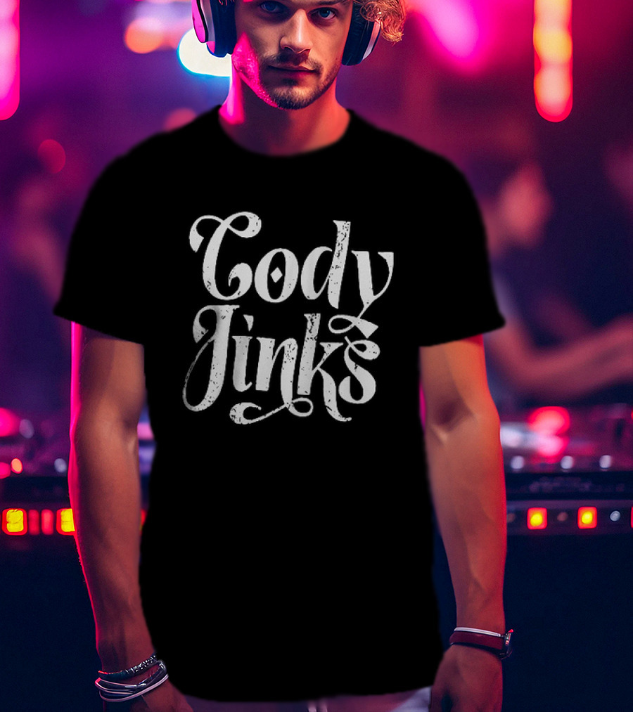 Cody Jinks Country Music Icon Bold White Script T-Shirt