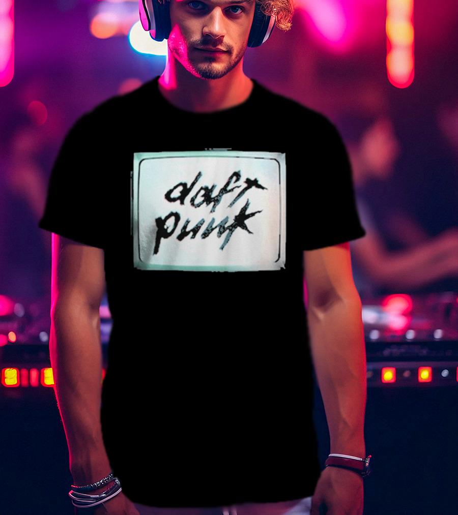 Daft Punk Human After All Vintage Television T-Shirt