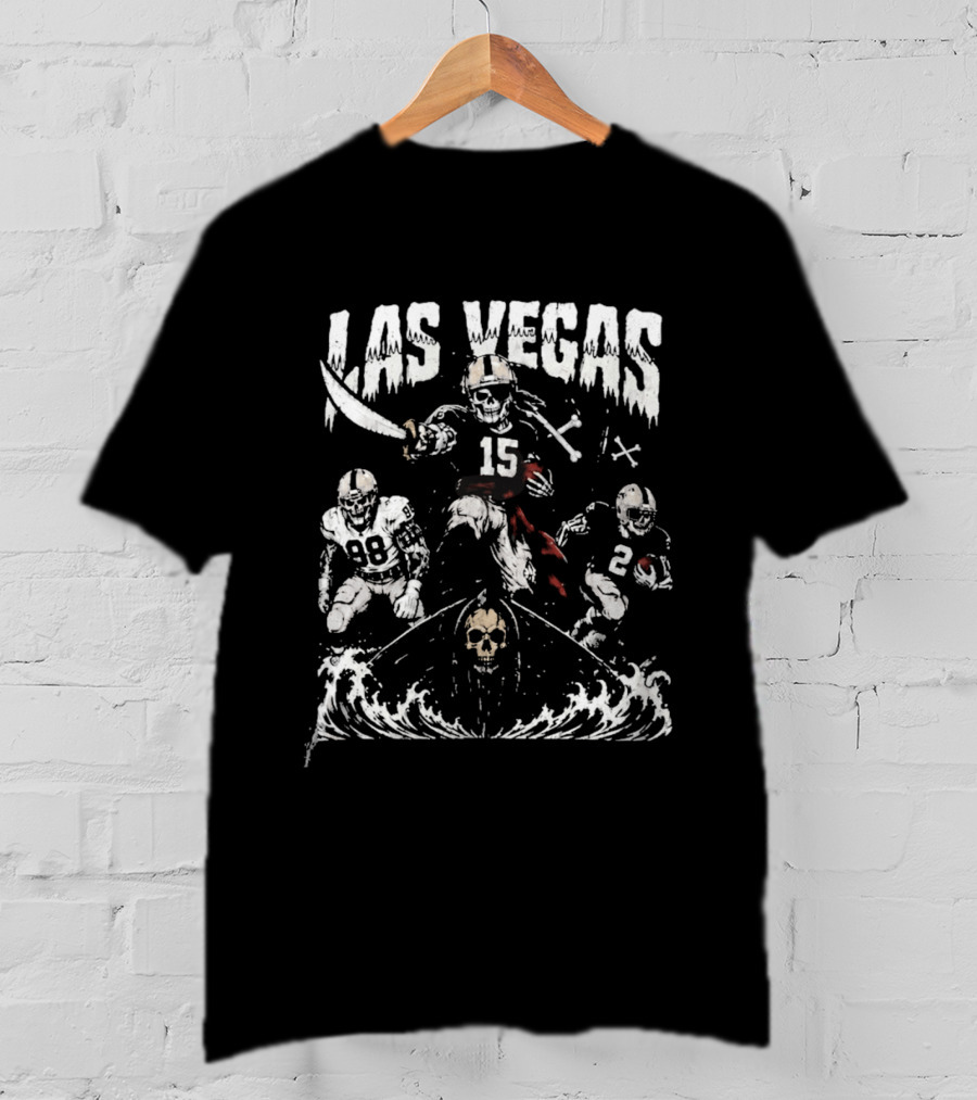 Las Vegas Football Raiders 2026 Skull And Crossbones T-Shirt