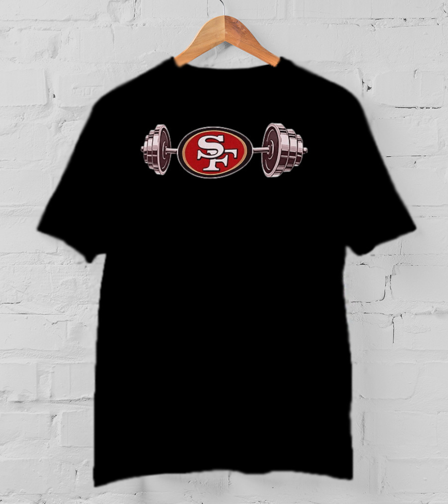San Francisco 49ers SF Barbell 2026 T-Shirt