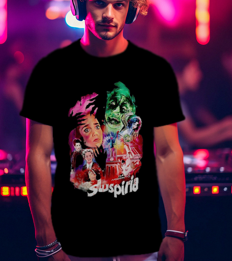 Suspiria Dario Argento Horror Collage Death Is Coming For You T-Shirt