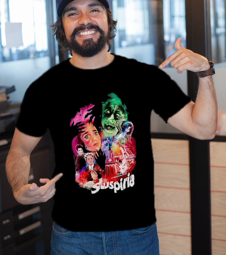 Suspiria Dario Argento Horror Collage Death Is Coming For You T-Shirt