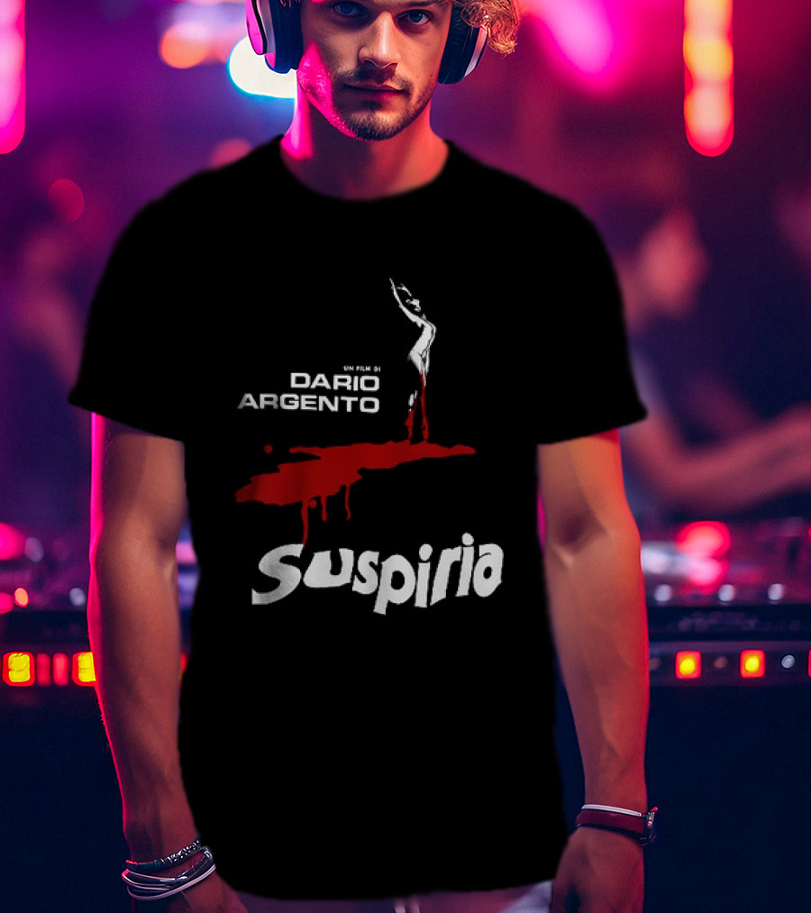 Dario Argento Suspiria Horror Classic Red Drip T-Shirt