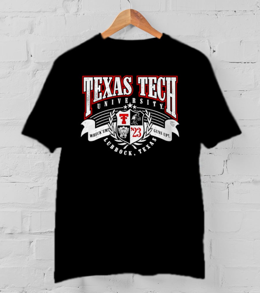Texas Tech University Red Raiders Crest Lubbock Texas '23 T-Shirt