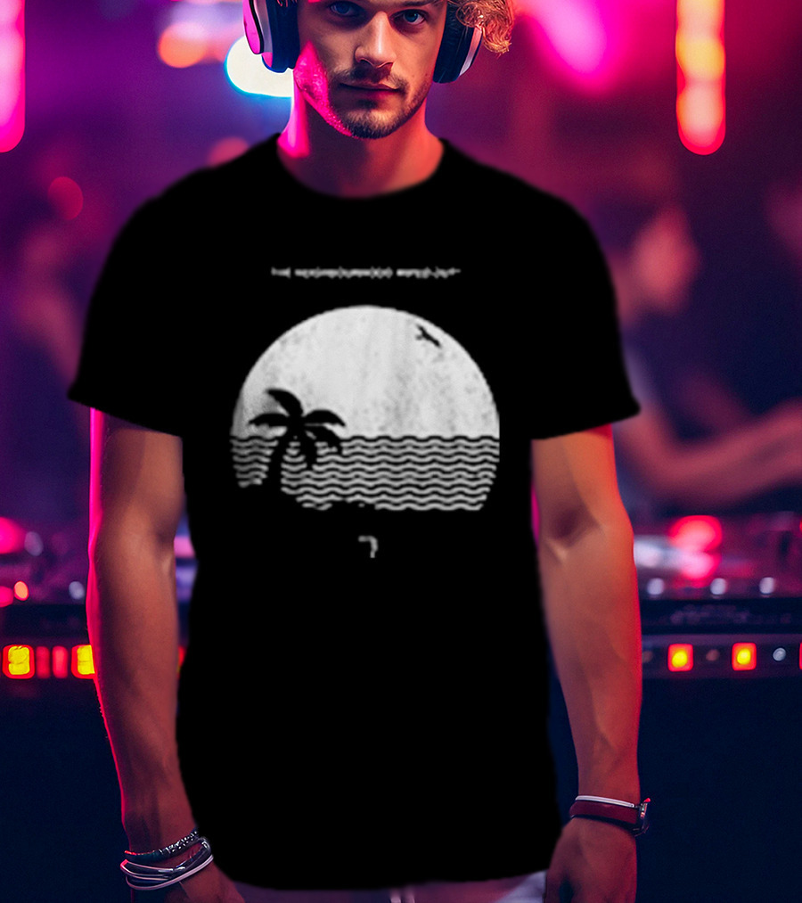 The Neighbourhood Wiped Out Album Palm Tree Beach Scene T-Shirt