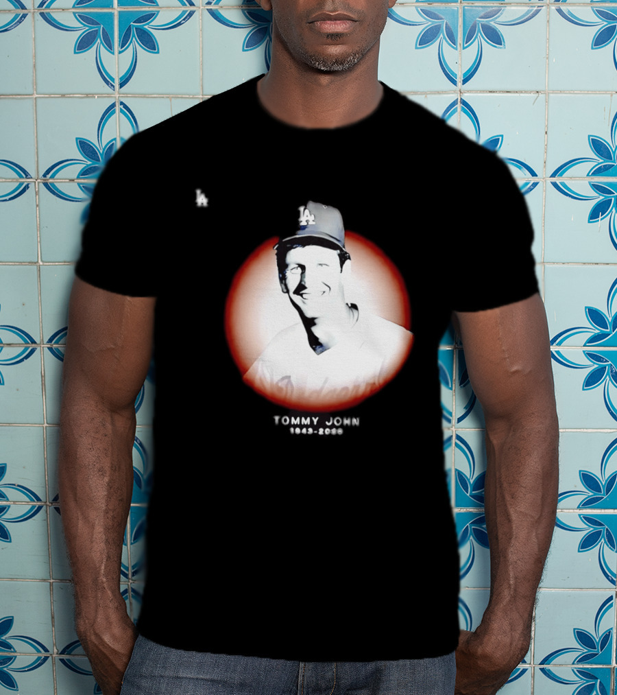 Tommy John 1943 2026 Memorial Baseball LA Dodgers T-Shirt