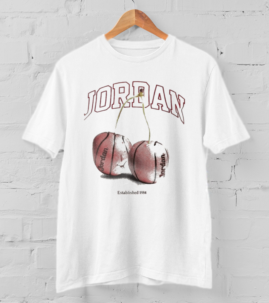 Jordan Established 1984 Basketball Cherries T-Shirt