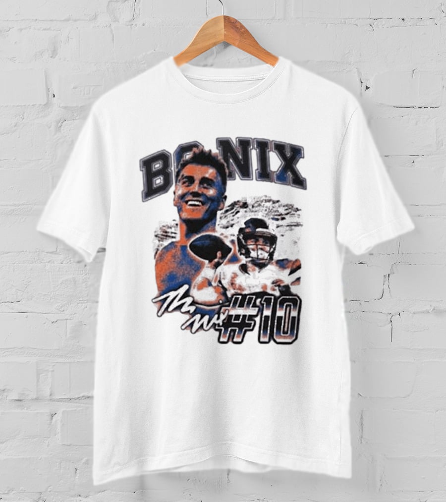 Bo Nix Number 10 Football Player T-Shirt