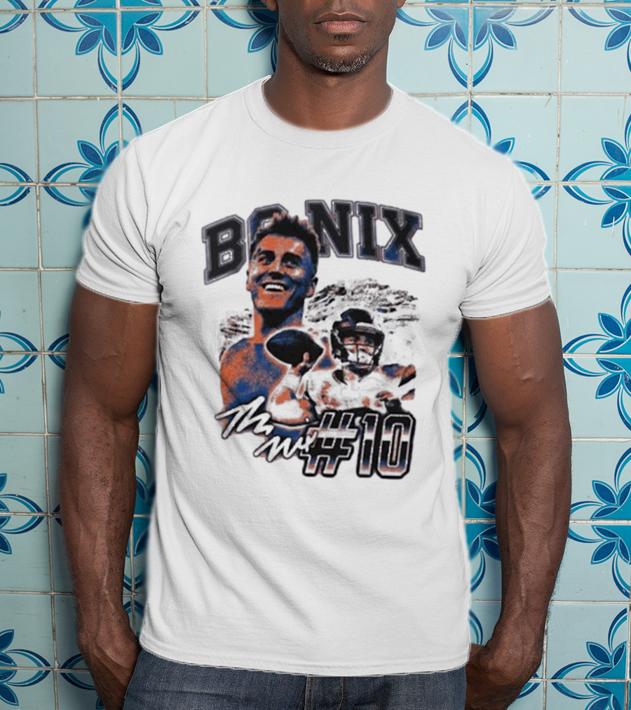 Bo Nix Number 10 Football Player T-Shirt