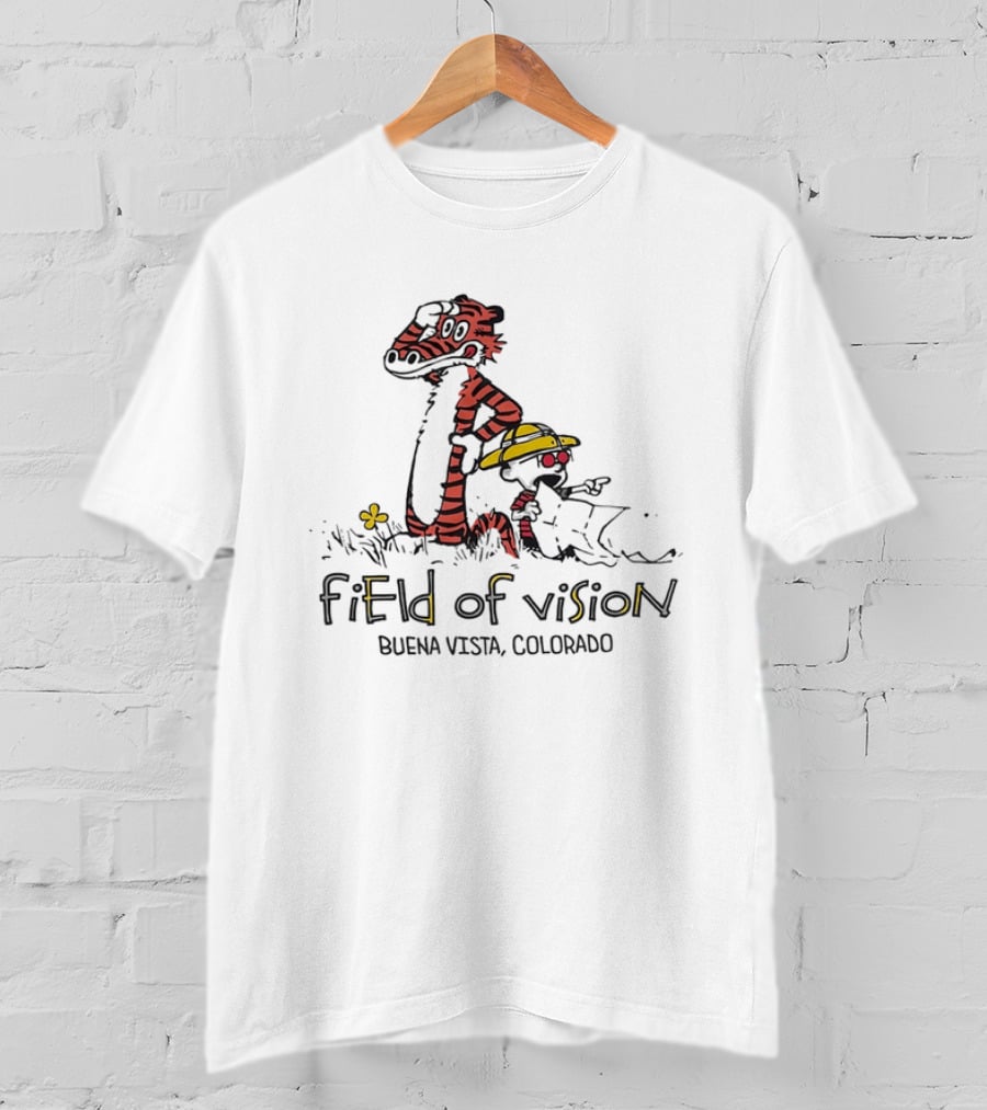 Field Of Vision Cartoon Boy Tiger Buena Vista Colorado T-Shirt