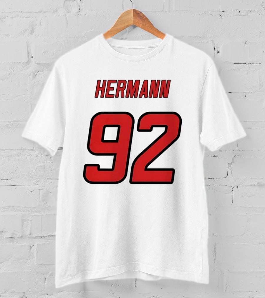 Hermann 92 Red Lettering Athletic Jersey T-Shirt