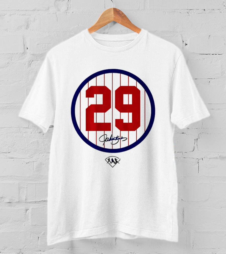 John Kruk 29 Red Pinstripe Circle Patch Baseball Diamond T-Shirt