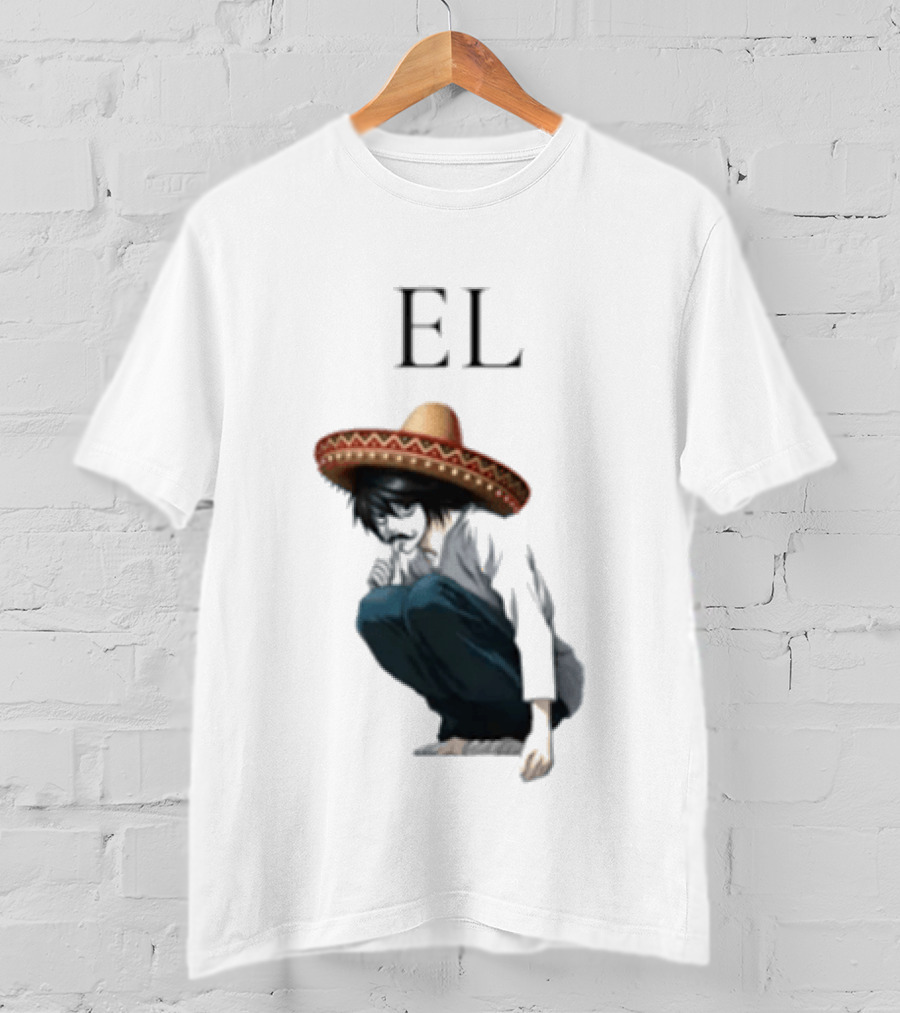 El L Death Note Mariachi Sombrero T-Shirt
