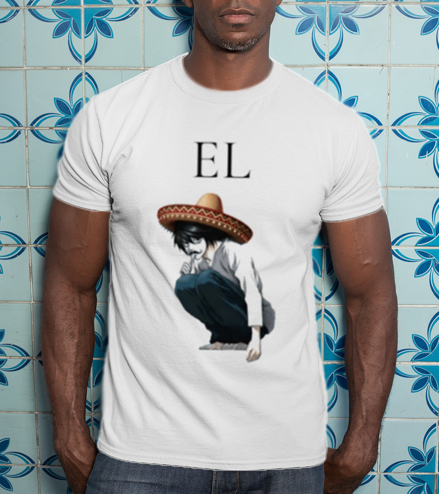 El L Death Note Mariachi Sombrero T-Shirt