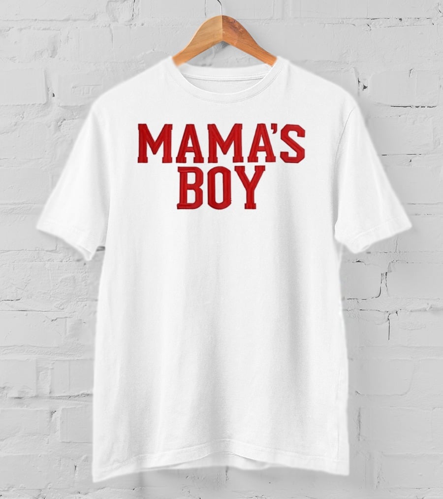 Mama's Boy Red Varsity T-Shirt
