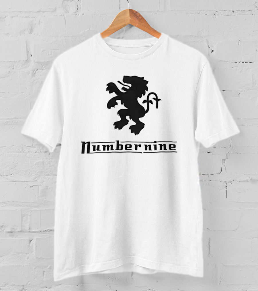 Numbernine Black Heraldic Lion T-Shirt