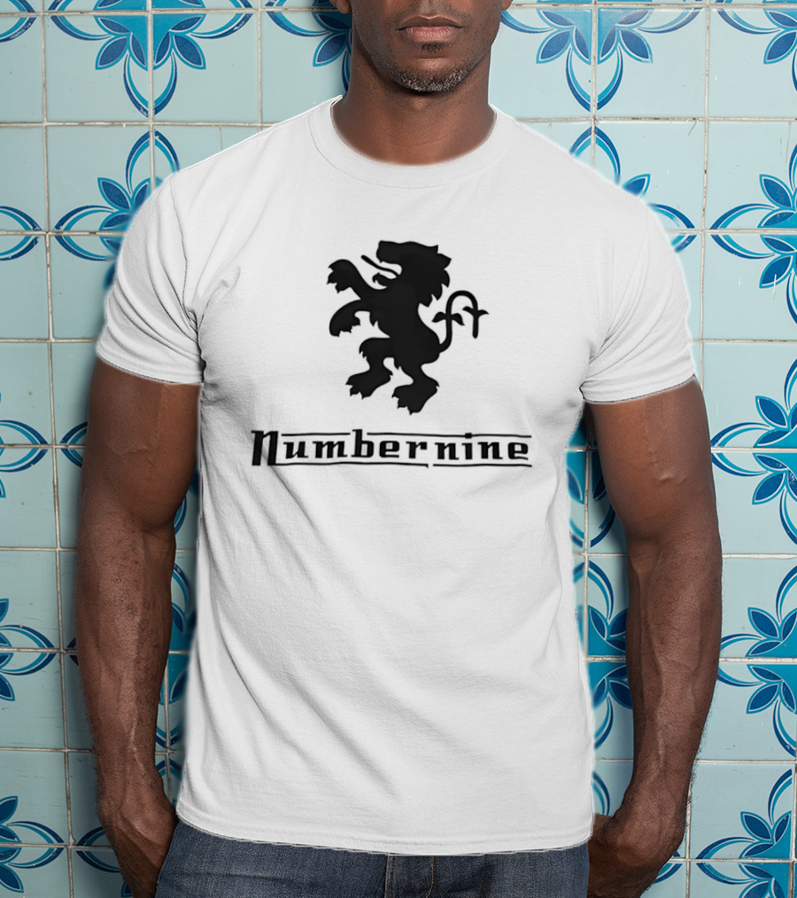 Numbernine Black Heraldic Lion T-Shirt