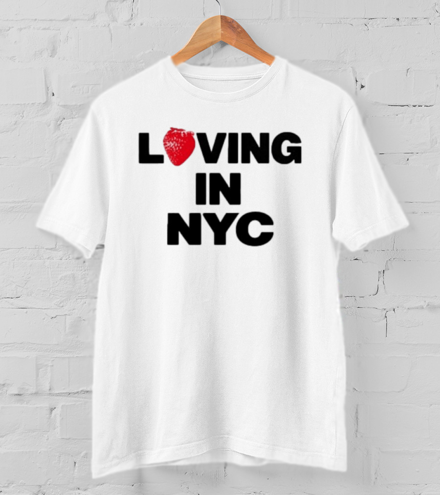 Olivia Dean Loving In NYC Tour 2026 Strawberry Heart Edition T-Shirt