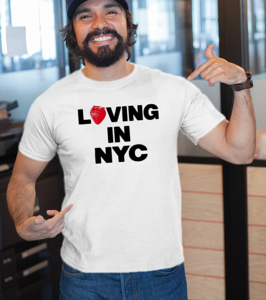 Olivia Dean Loving In NYC Tour 2026 Strawberry Heart Edition T-Shirt