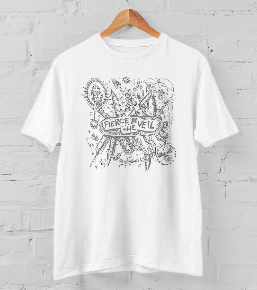 Pierce The Veil Misadventures Album Cover Music Merchandise T-Shirt
