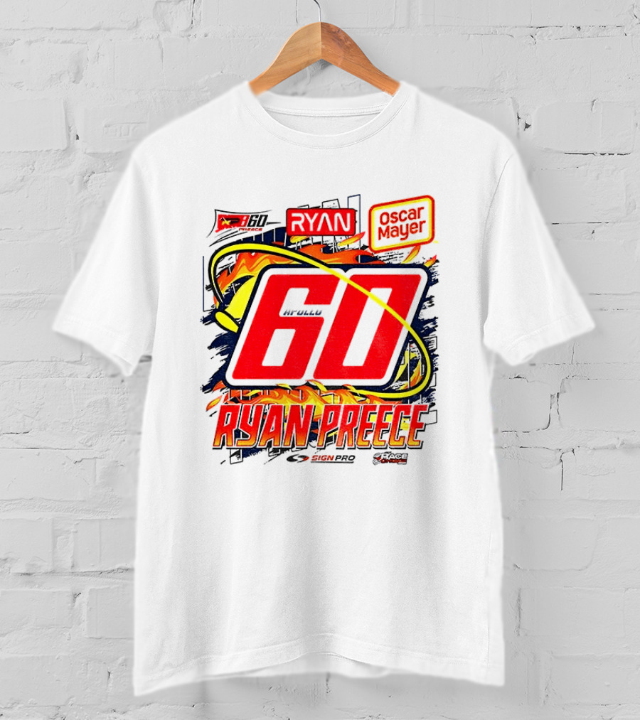 Ryan Preece NASCAR 60 Oscar Mayer Racing Sport McWills T-Shirt