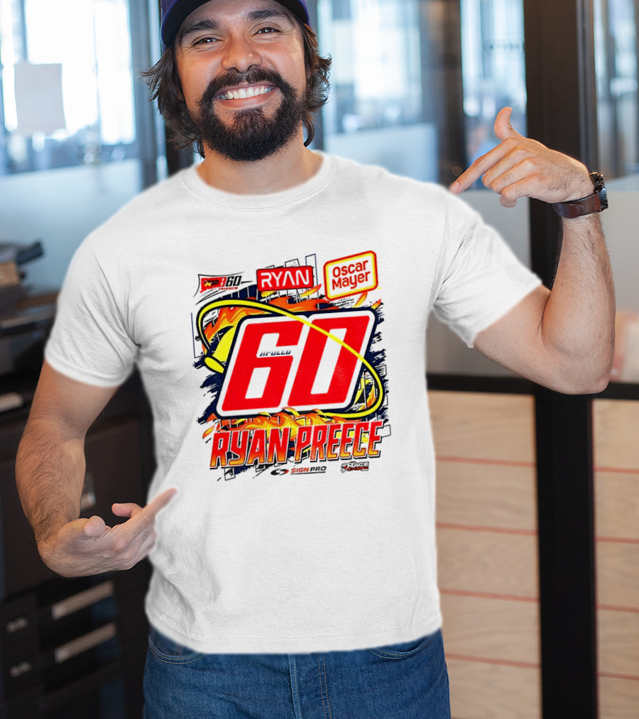 Ryan Preece NASCAR 60 Oscar Mayer Racing Sport McWills T-Shirt