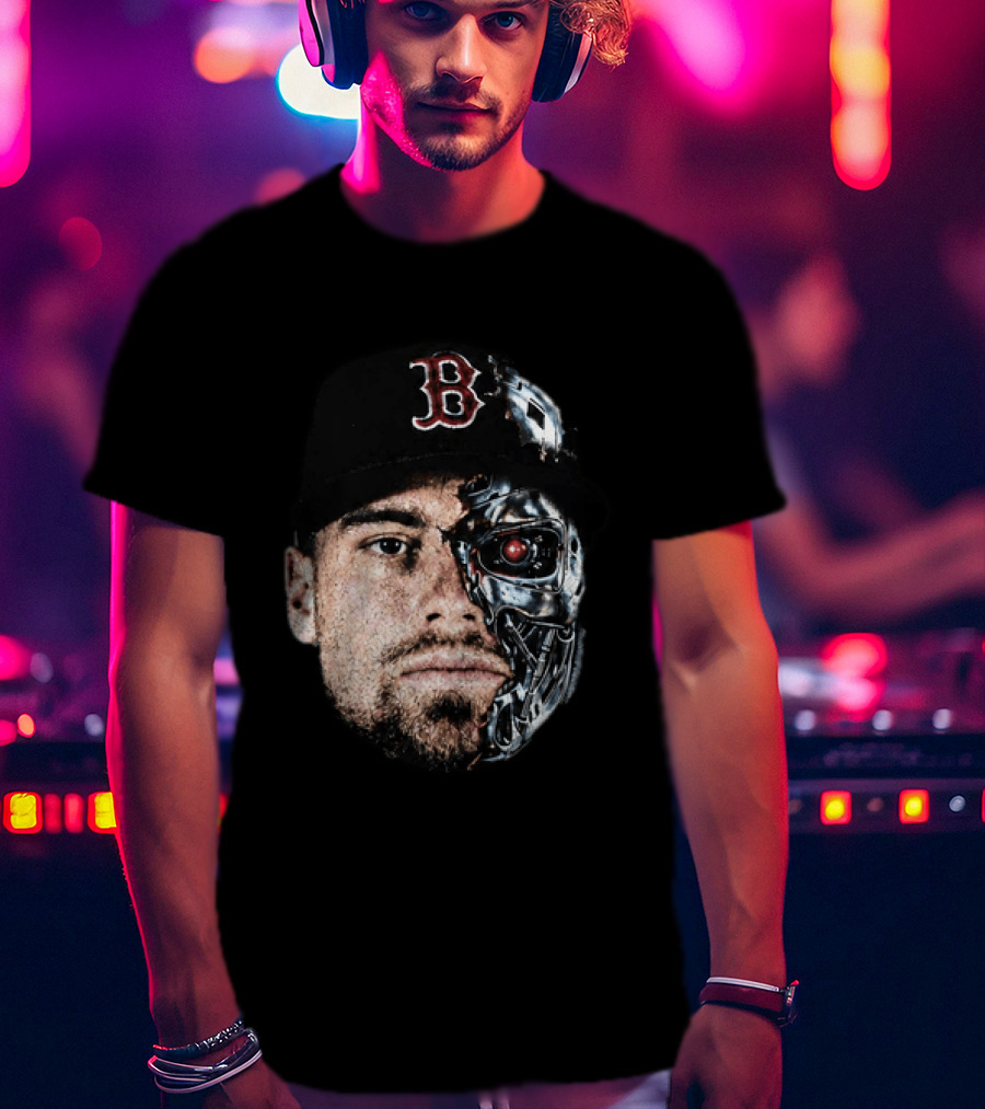 Caleb Durbin Terminator Face Boston Cap Robo Fusion T-Shirt