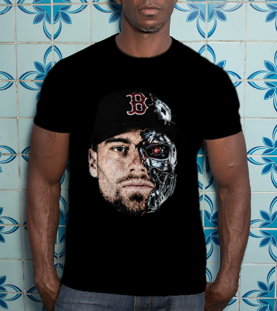 Caleb Durbin Terminator Face Boston Cap Robo Fusion T-Shirt