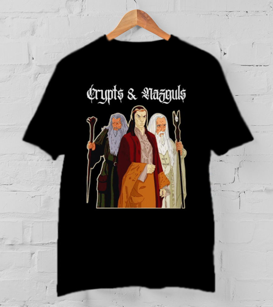 Crypts & Nazguls Dark Wizards Fantasy T-Shirt