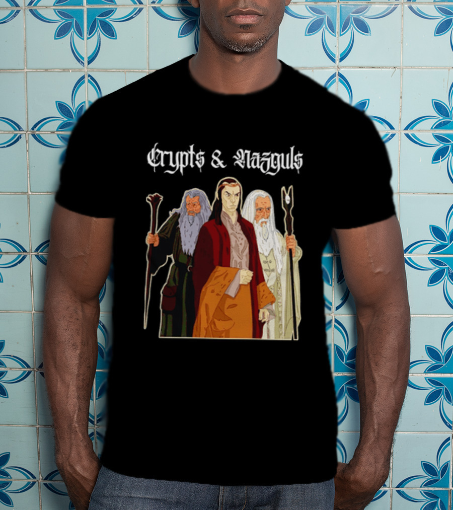 Crypts & Nazguls Dark Wizards Fantasy T-Shirt