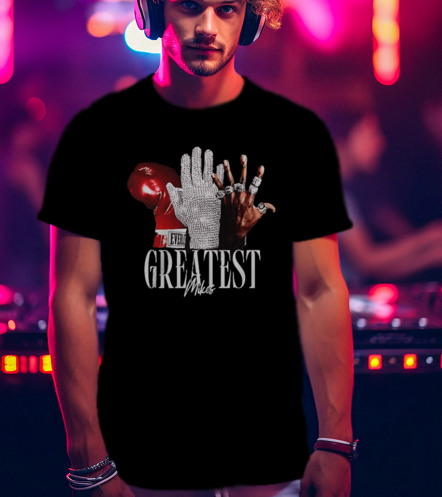 Greatest Mikes Glove Rhinestone Boxing Rings T-Shirt