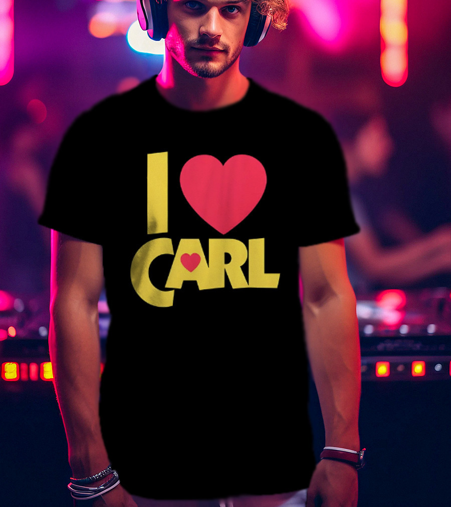 I Love Carl Heart Dungeon Crawler T-Shirt