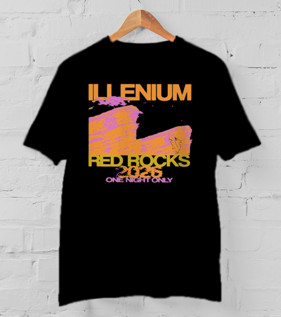 ILLENIUM Red Rocks 2026 One Night Only Event August 19 T-Shirt