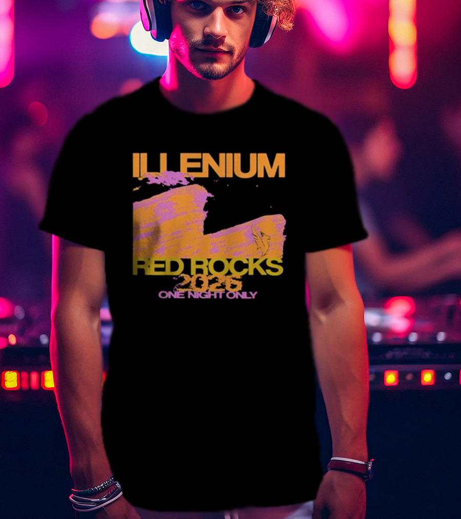 ILLENIUM Red Rocks 2026 One Night Only Event August 19 T-Shirt
