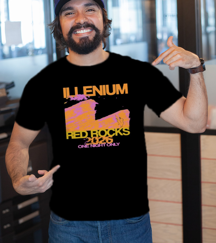 ILLENIUM Red Rocks 2026 One Night Only Event August 19 T-Shirt